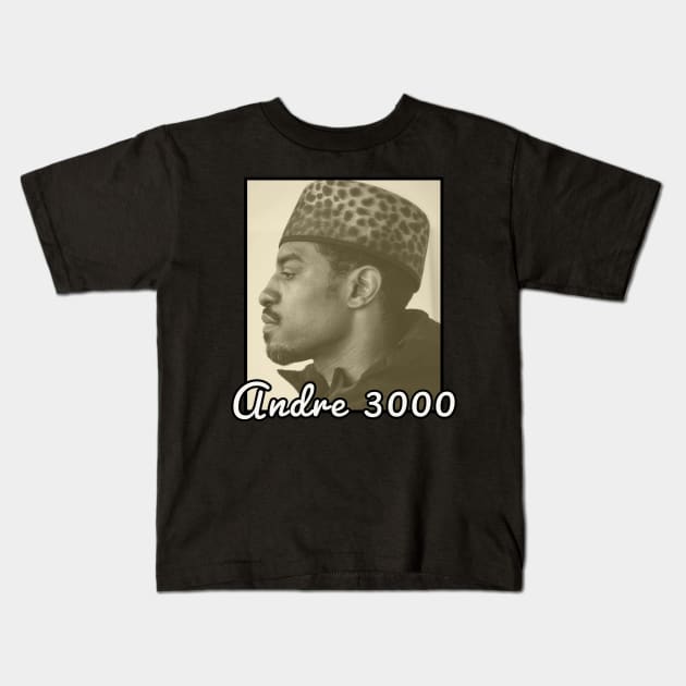 Andre 3000 \ 1975 Kids T-Shirt by DirtyChais